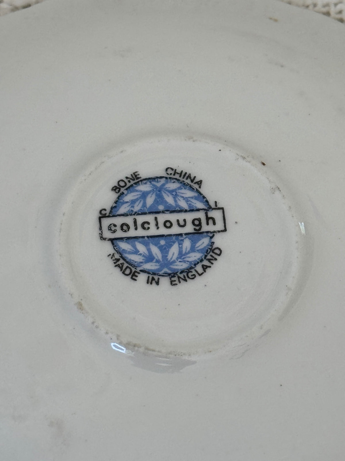  ColClough fine bone China teacup & Saucer England 