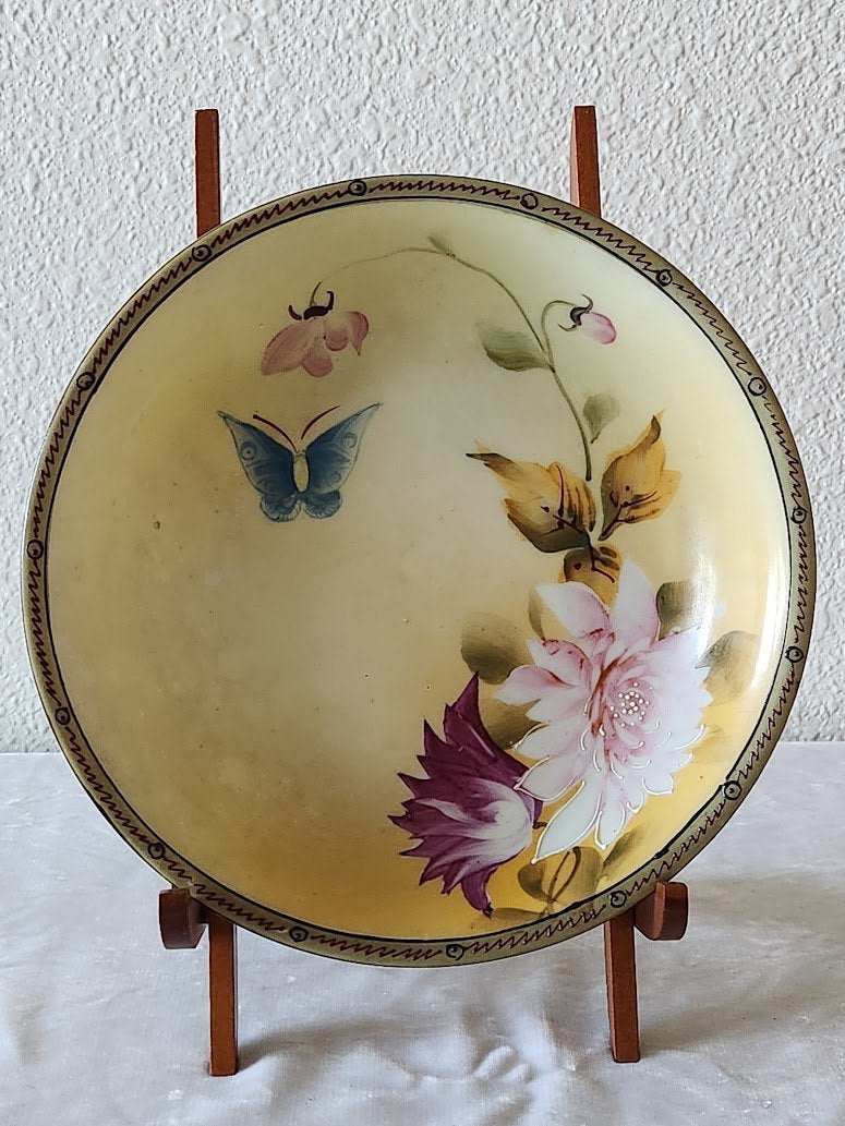 Circa 1915 Nippon Butterfly Soup Bowl