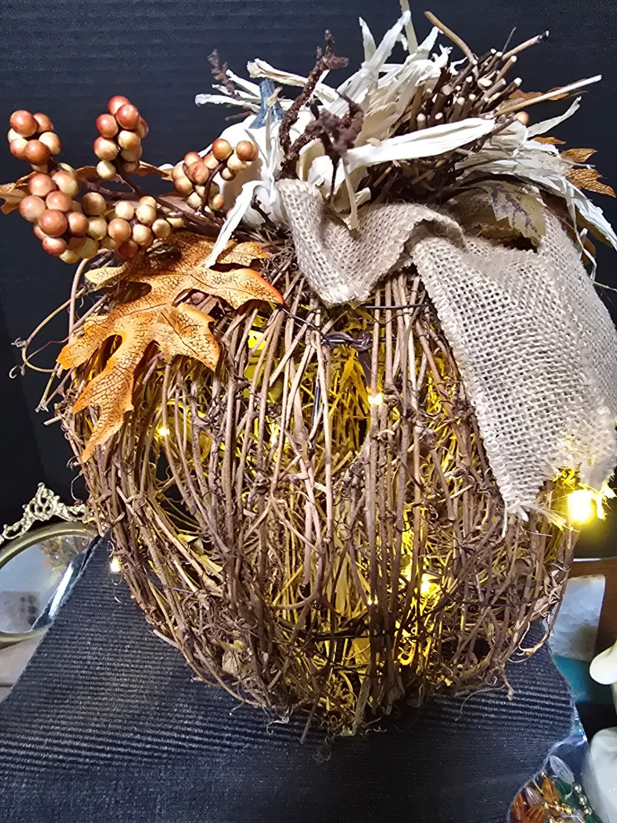 Fall pumpkin decoration