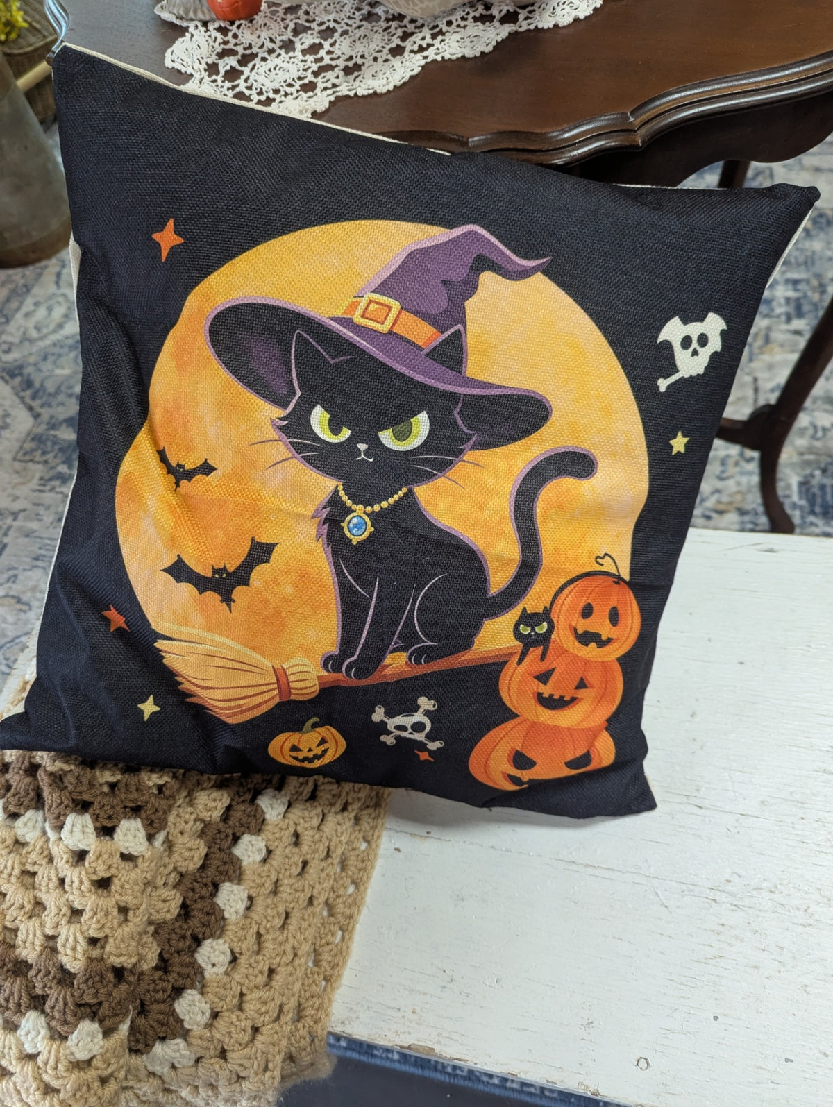 Cute Halloween Accent Pillow