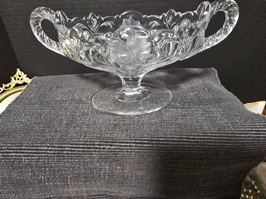 Glass compote vintage