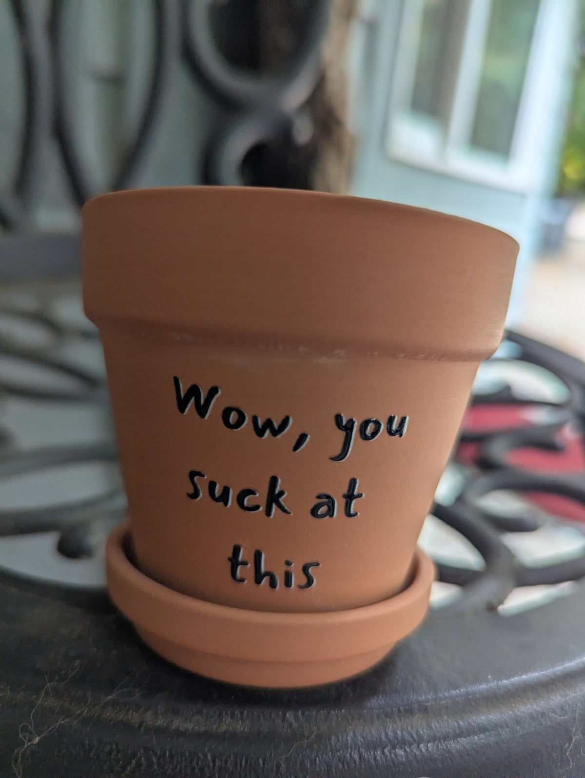 3" You suck at this planter