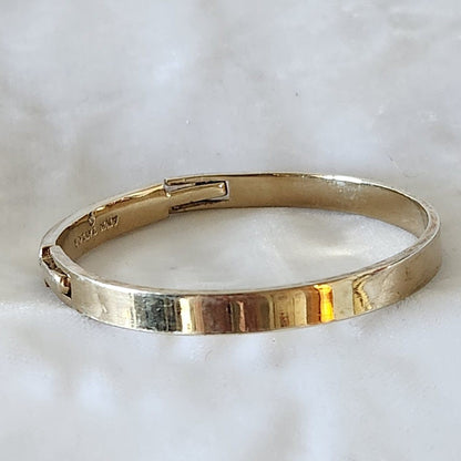Ann Taylor Hinged Bangle with Rhinestones