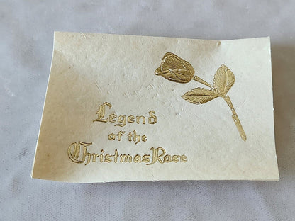 1966 Giovanni Christmas Rose Brooch with Case & Legend Card