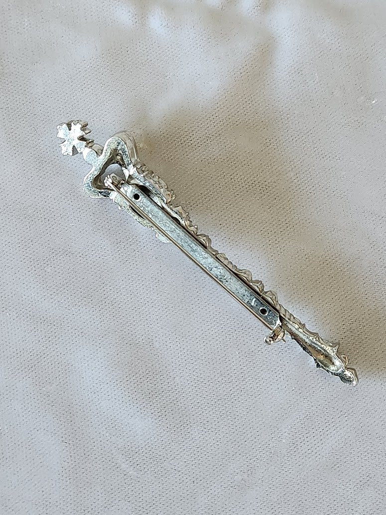 Royal Scepter Brooch