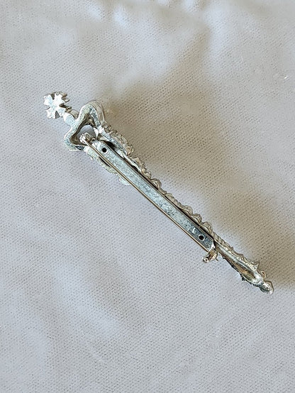 Royal Scepter Brooch
