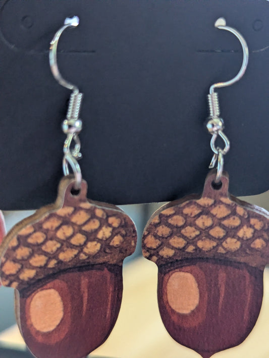 Wooden acorn large local artist 