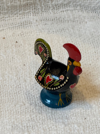 Portuguese Galo de Barcelos Good  luck rooster Candle or tooth picts