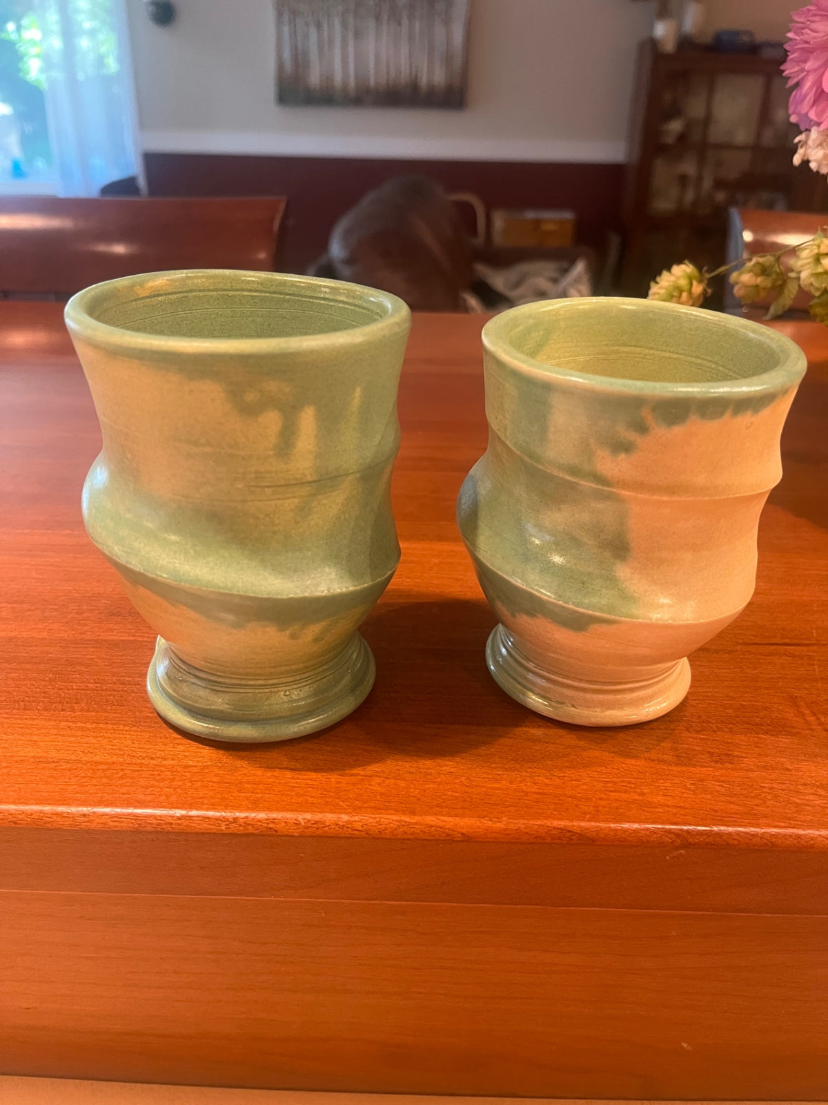 Two Studio Pottery Goblets