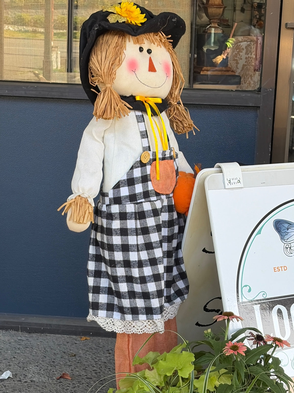 Fall season scare crow girl
