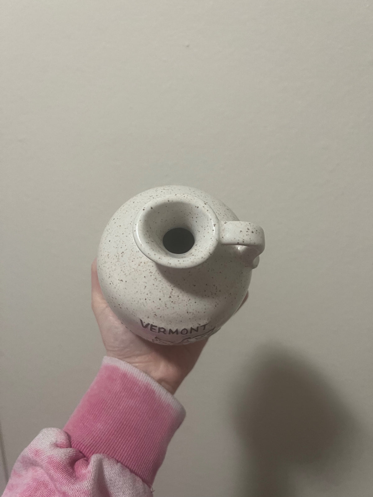 Onion River Pottery Vermont Maple Syrup Jug