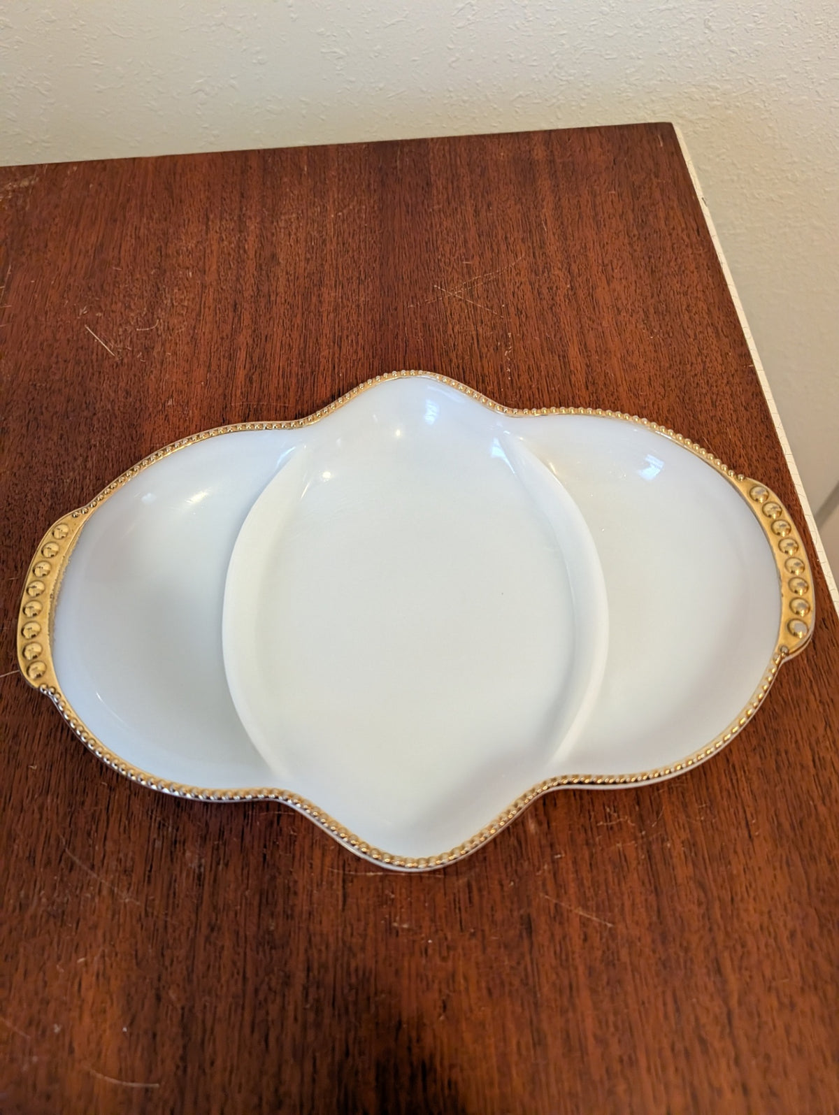 Vintage Fire King Divided Dish