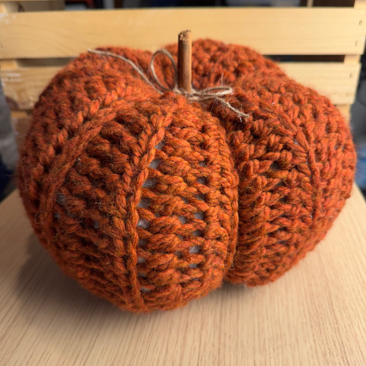 Crochet Pumpkin Handmade - Large