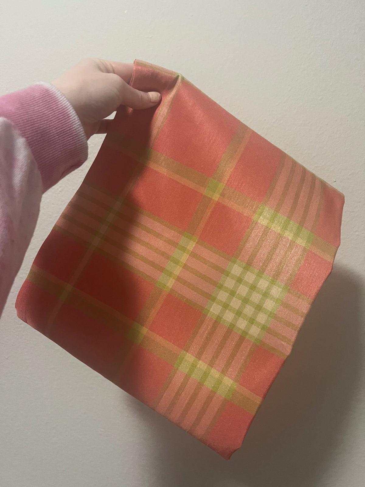 Pink and Green Plaid Better Homes and Gardens Table Runner
