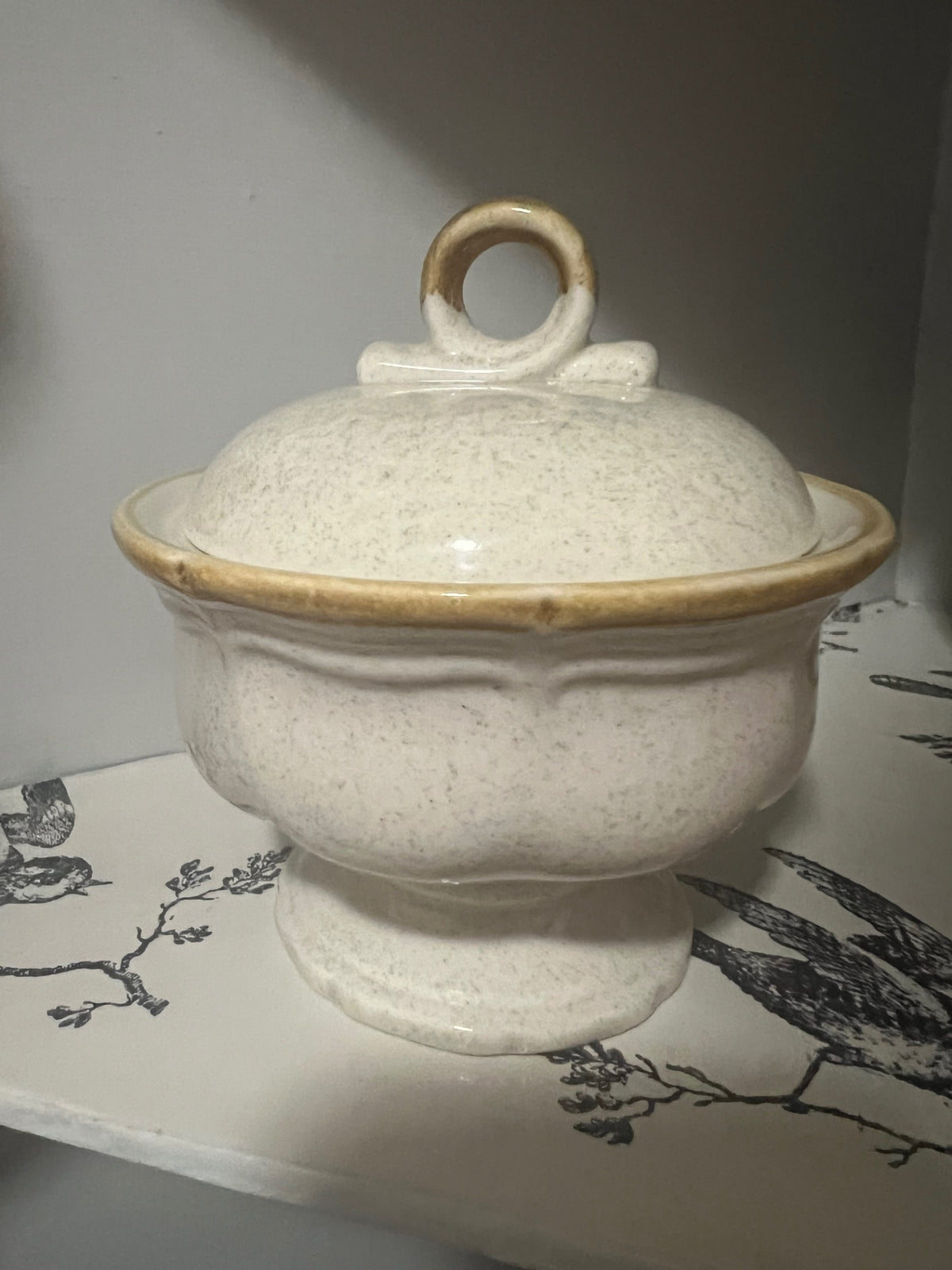 Vintage Mikasa Garden Club Covered Sugar Bowl