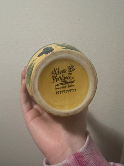 Fleur de Provance Hand Painted Vase