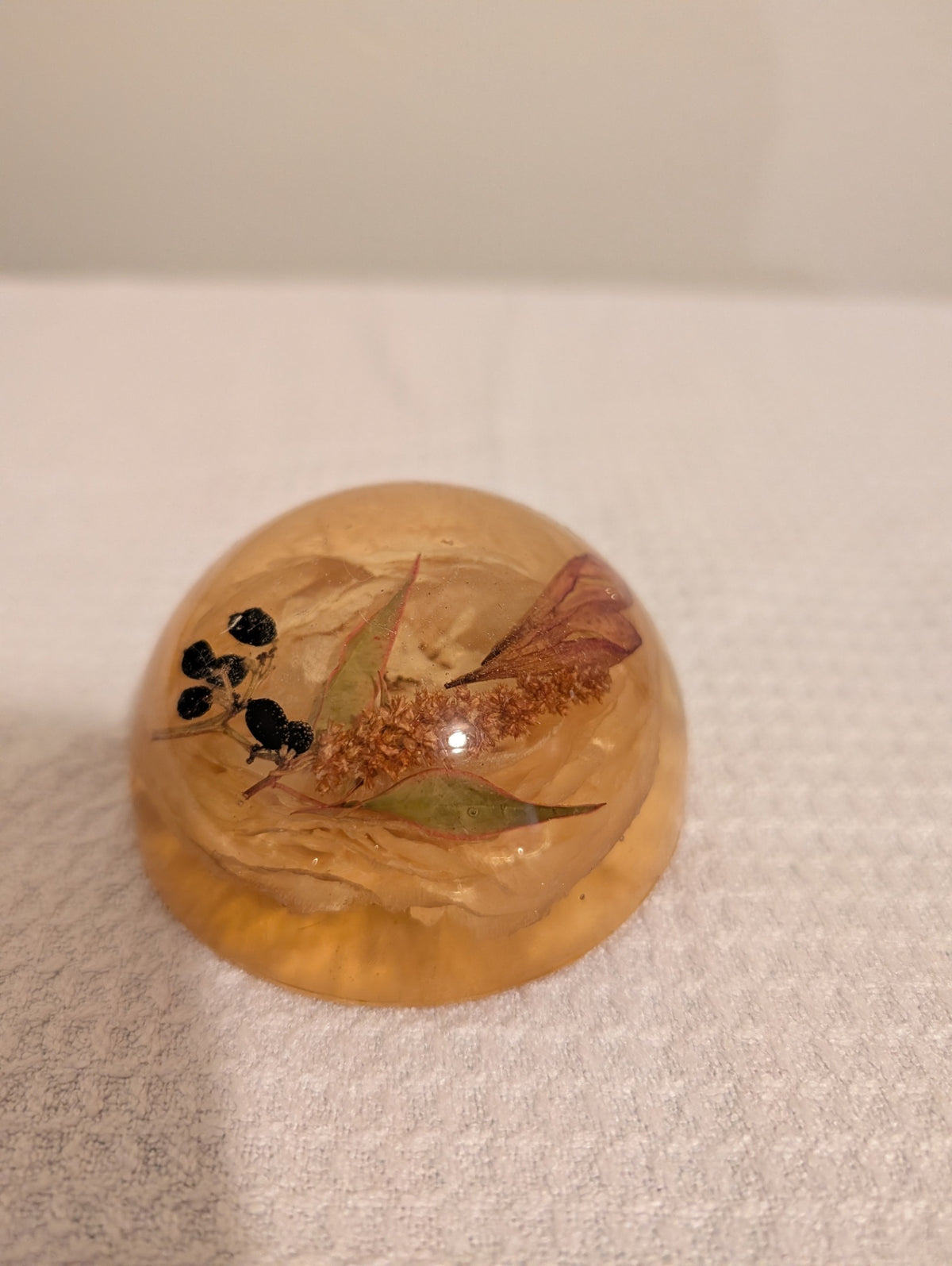 Vintage Lucite Paperweight