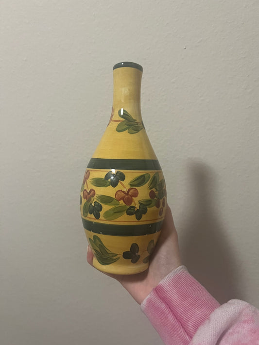 Fleur de Provance Hand Painted Vase