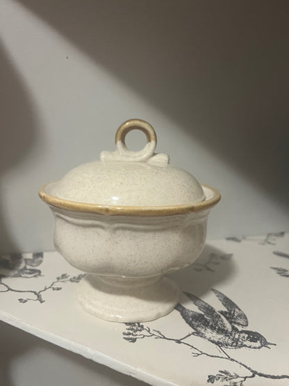 Vintage Mikasa Garden Club Covered Sugar Bowl