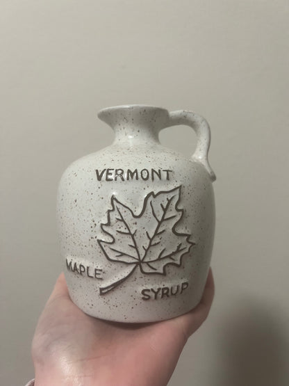 Onion River Pottery Vermont Maple Syrup Jug