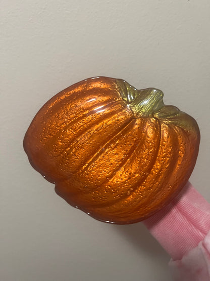 Orange Glossy Pumpkin Plate