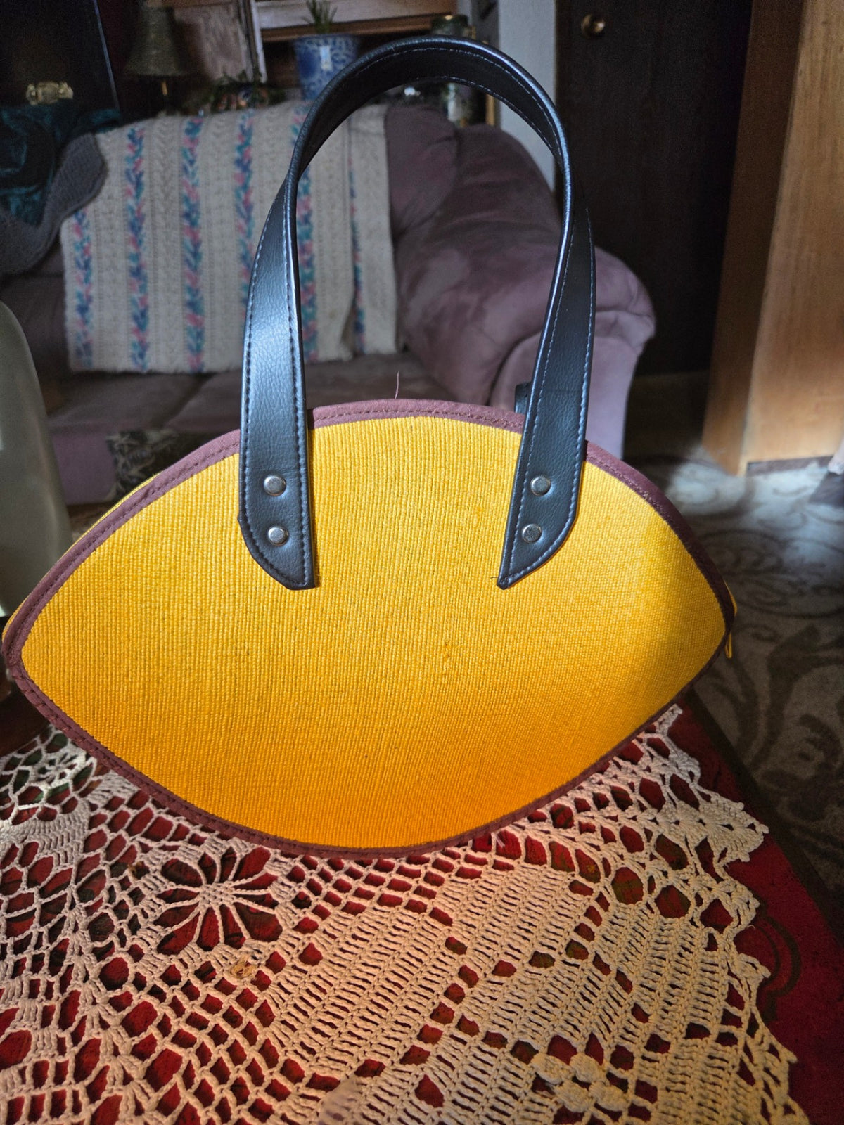 New yellow purse
