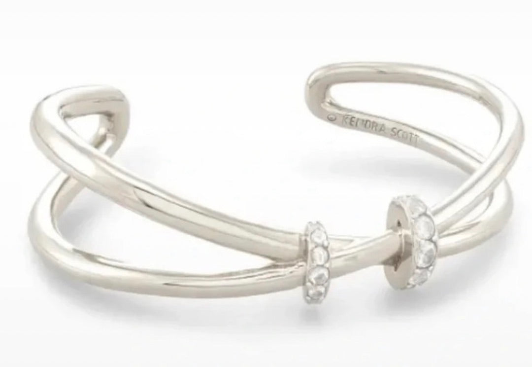 Kendra Scott Livy Rhodium plate cuff bracelet
