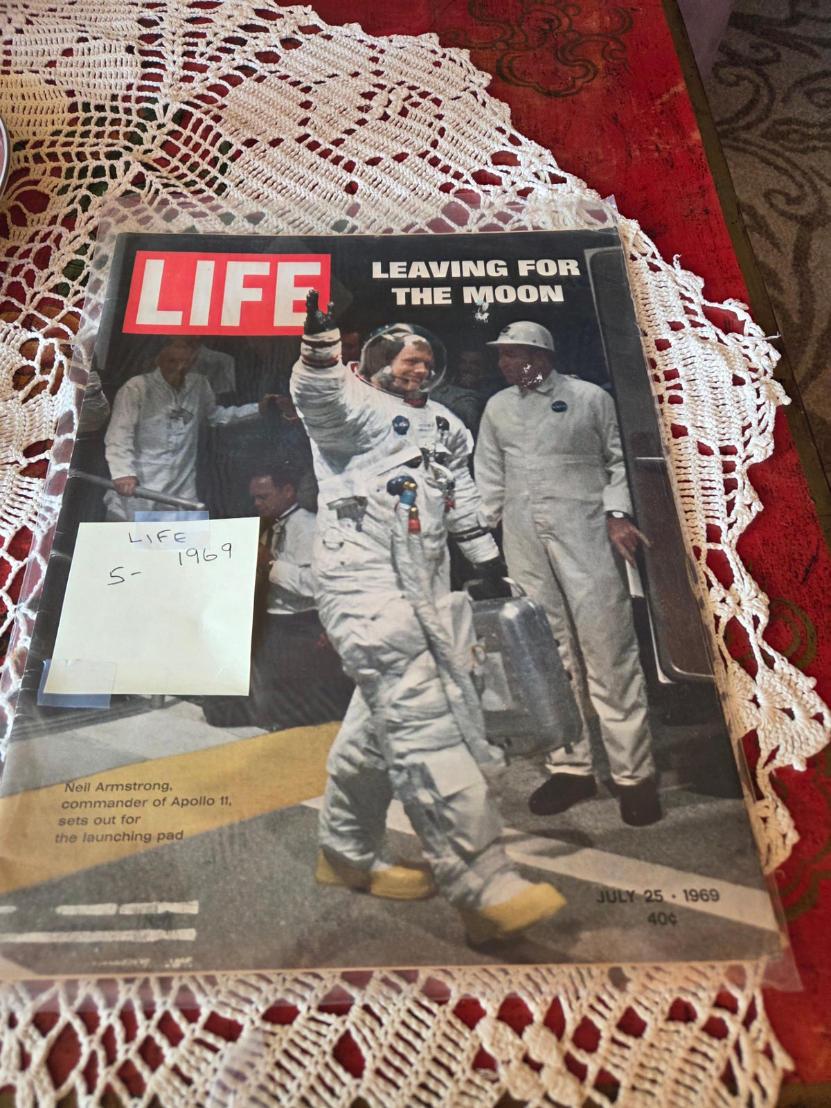Life leaving for the moon