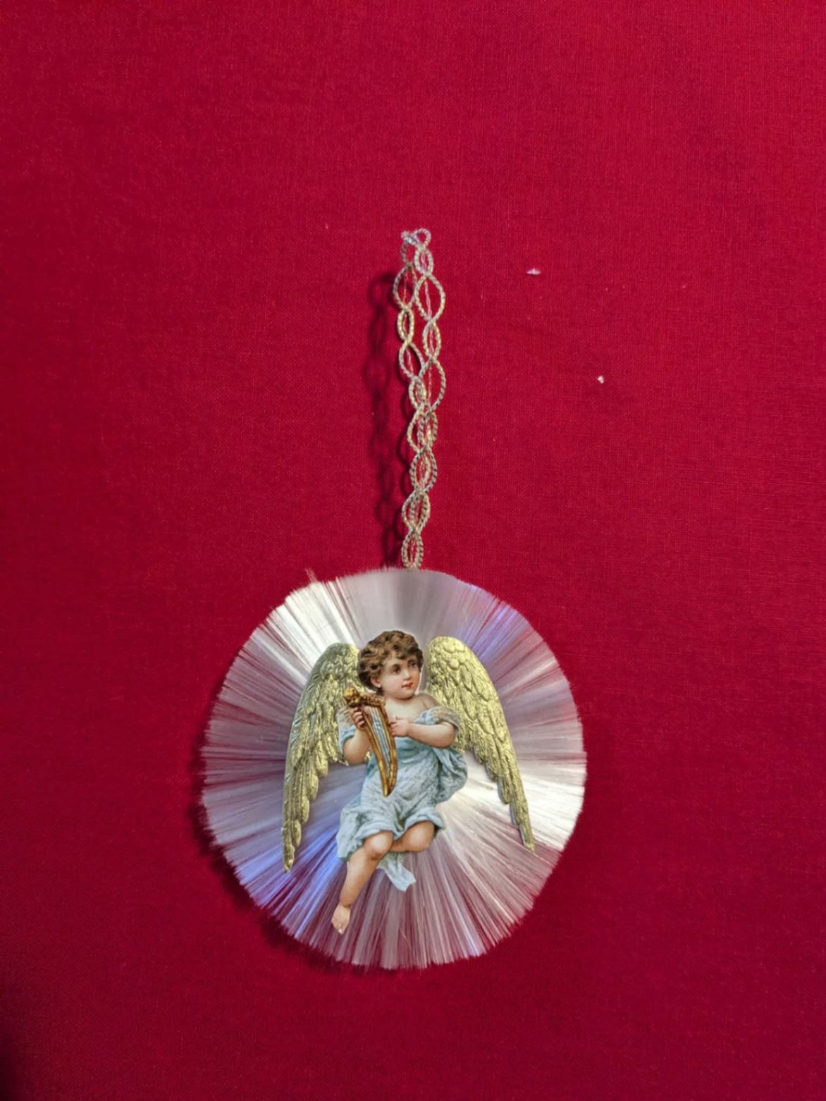 Cherub with Spun Glass Halo