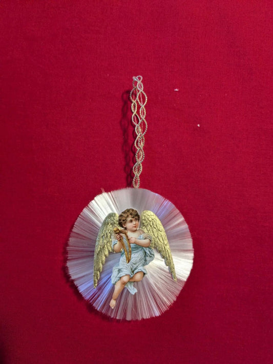 Cherub with Spun Glass Halo
