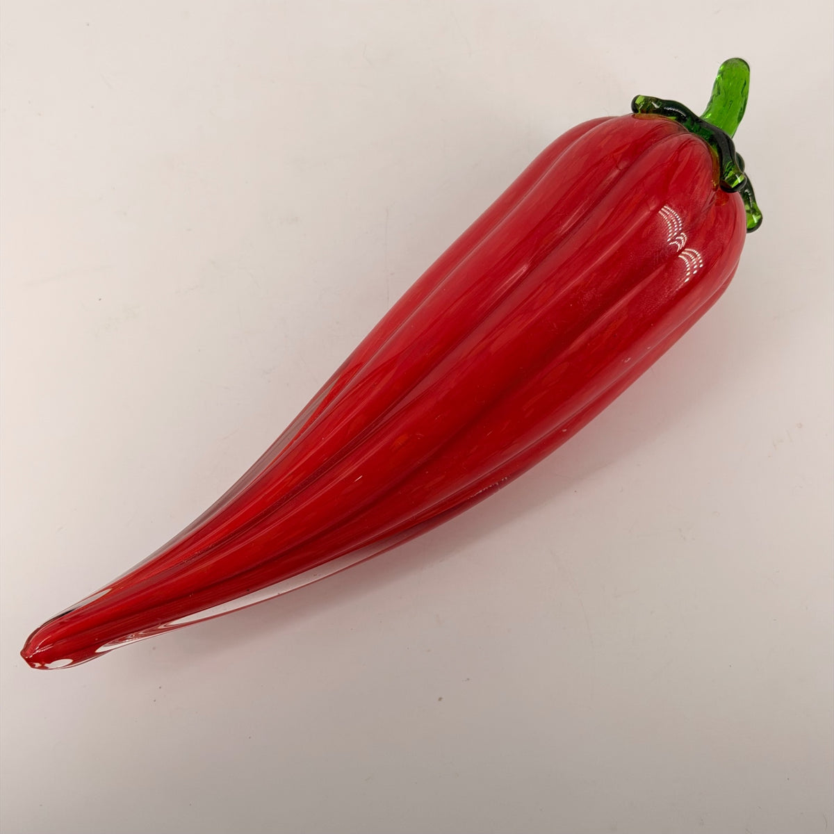 Hand-blown glass chili pepper
