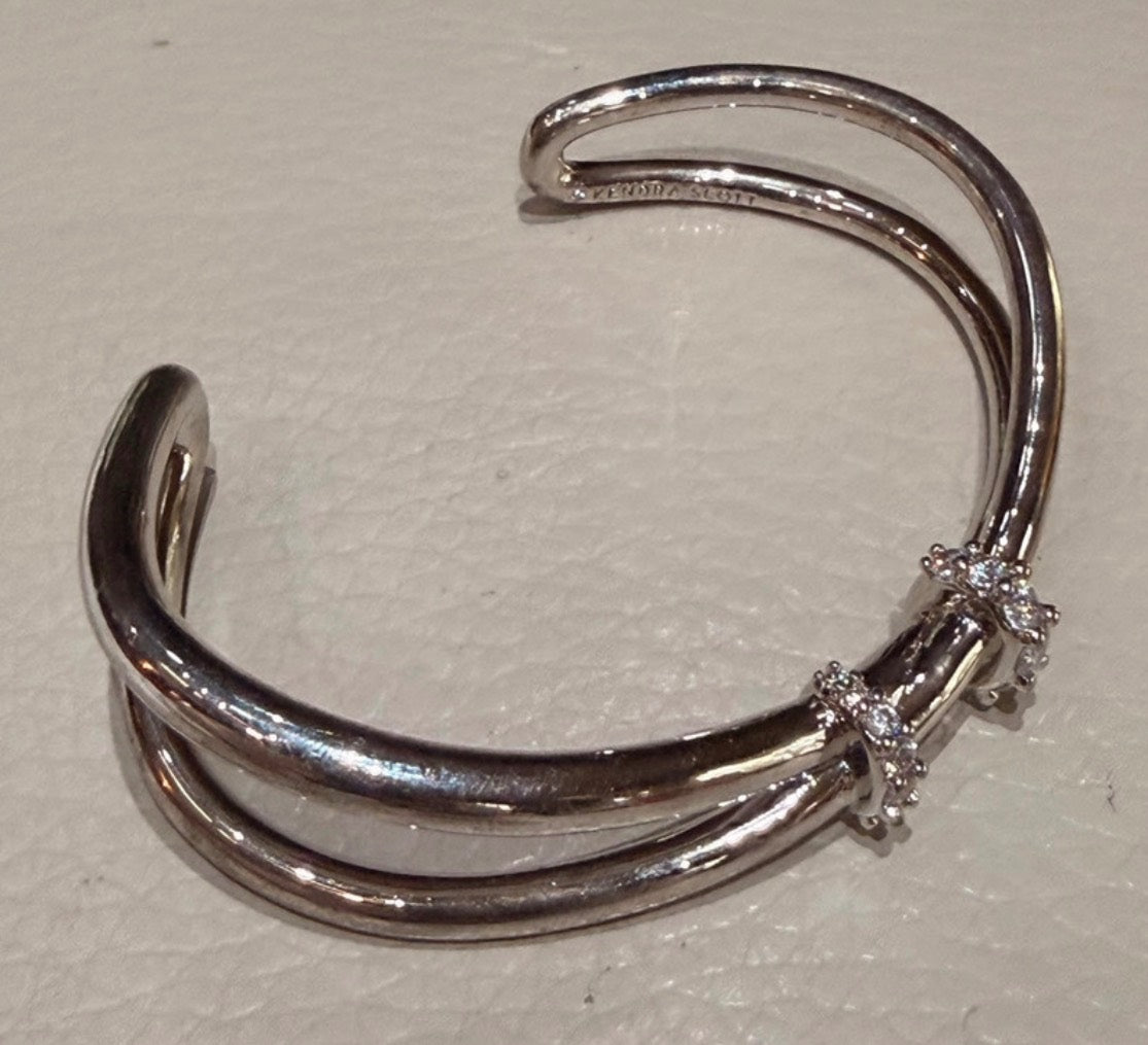 Kendra Scott Livy Rhodium plate cuff bracelet
