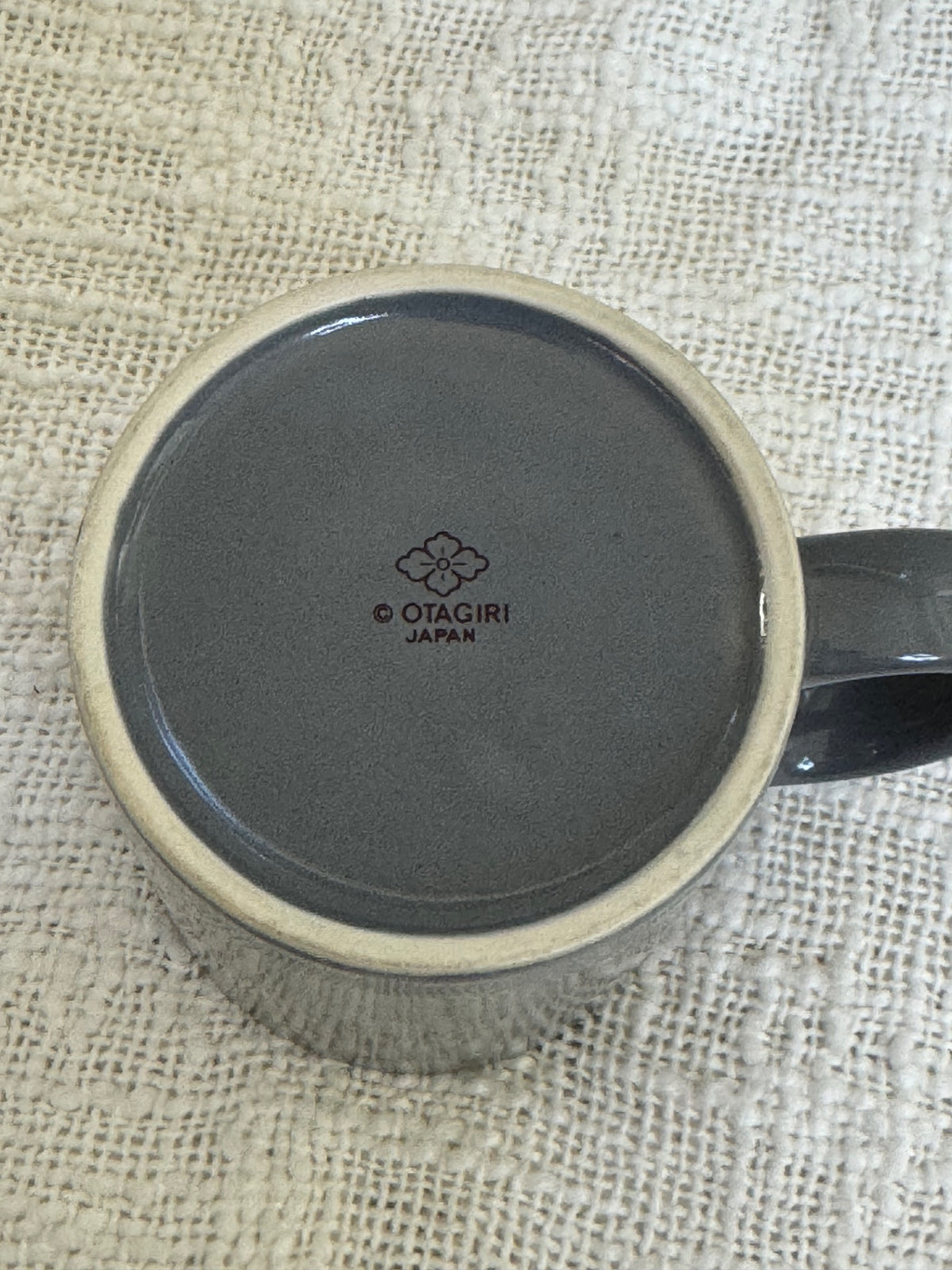 Otagiri gold sailboat mug Japan 