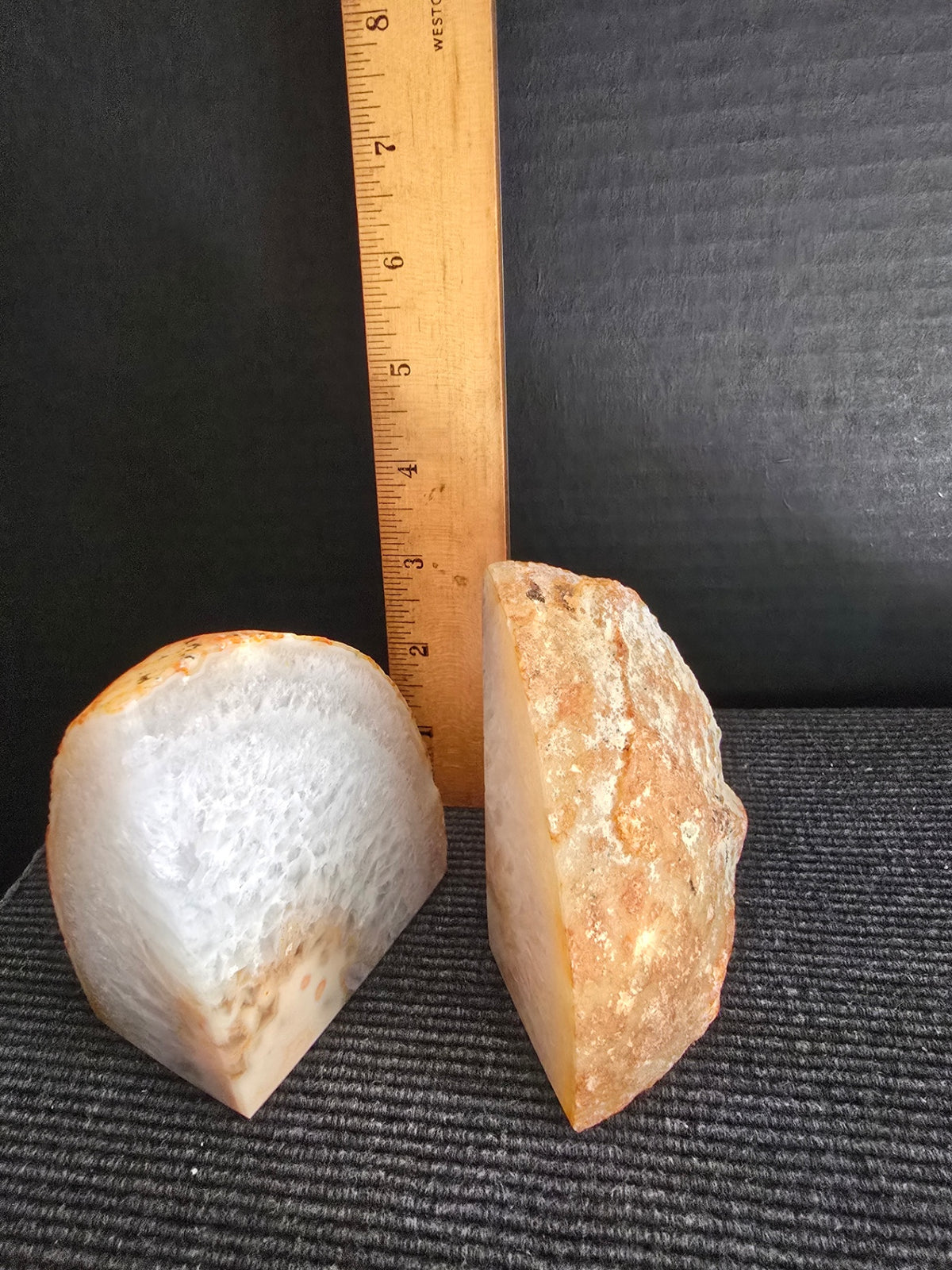 Stone bookends