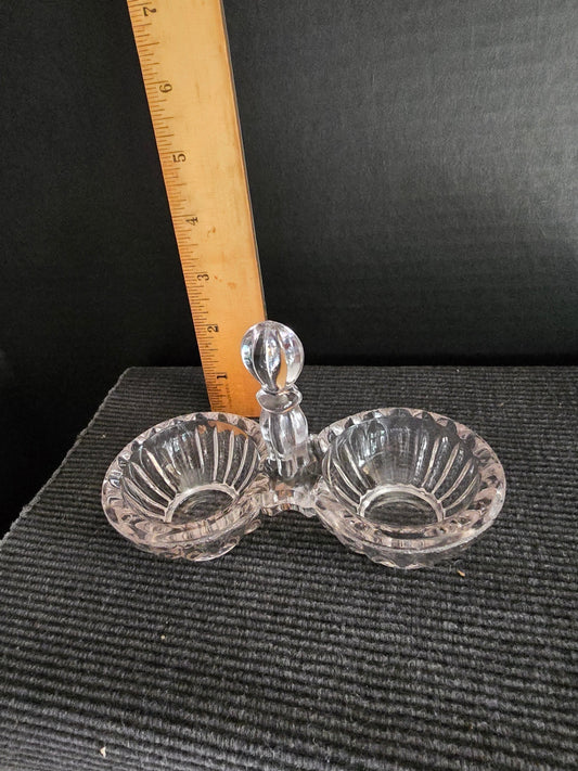 Condiment glass dish