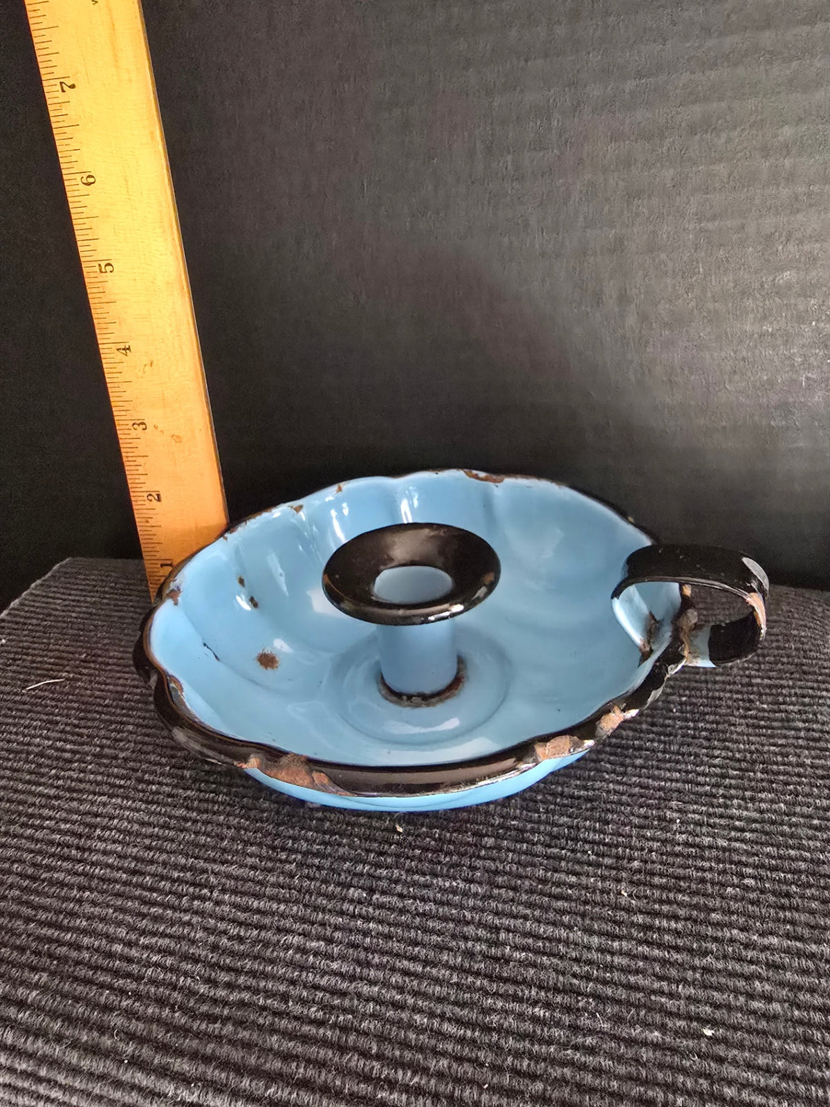 Enamel candlestick holder