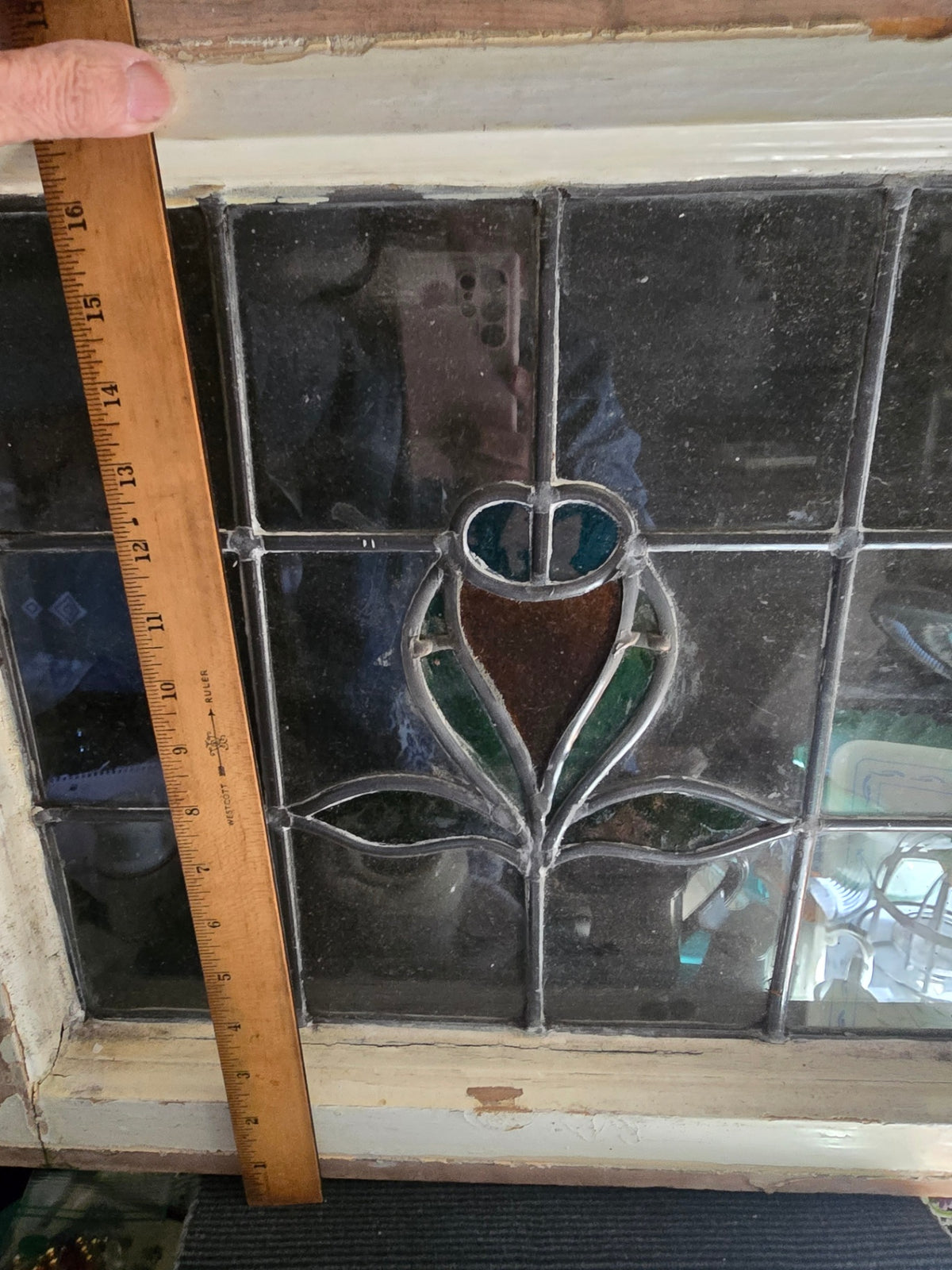 Old stain glass window