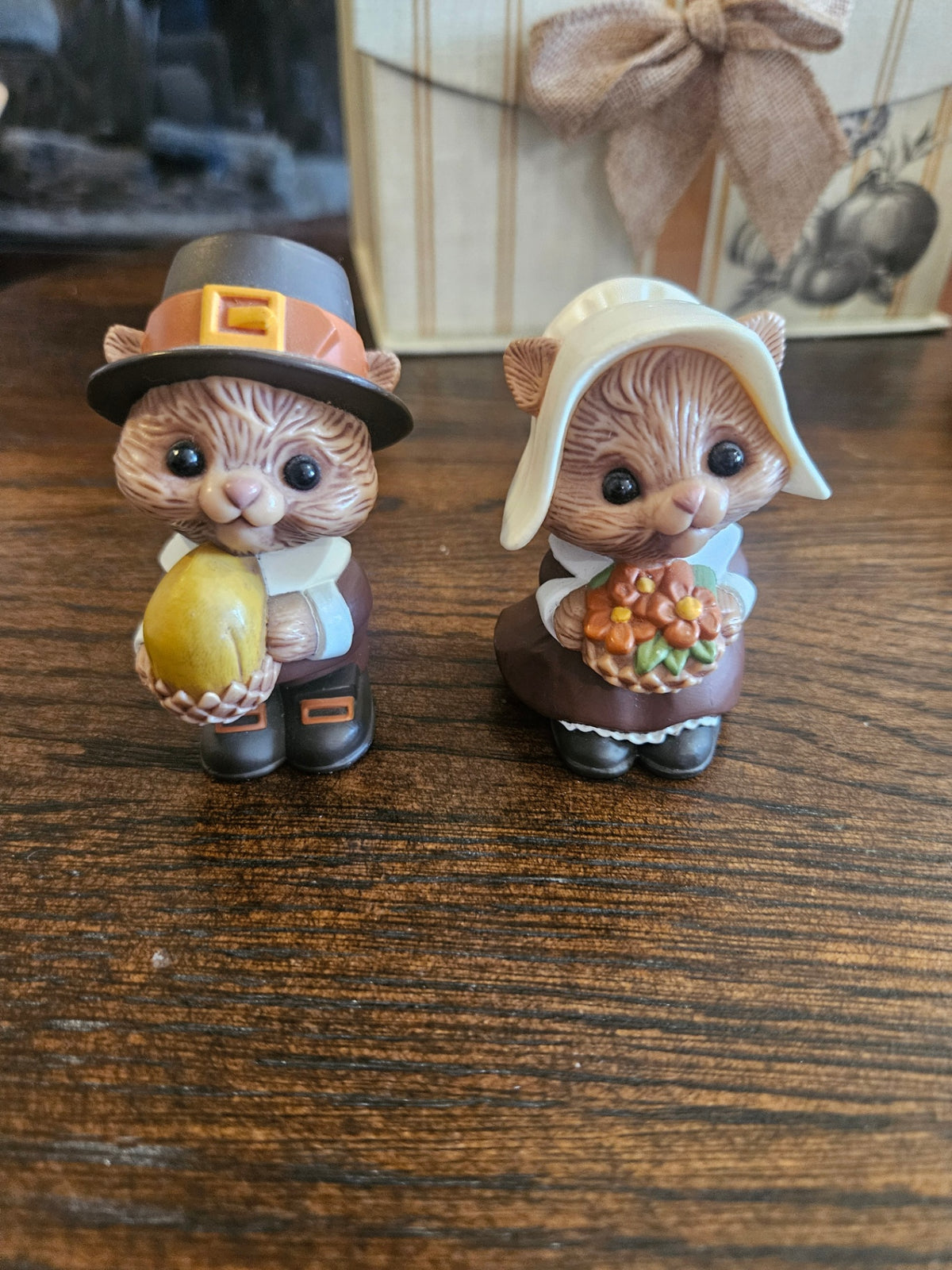 Vintage Chipmunk salt & pepper shakers
