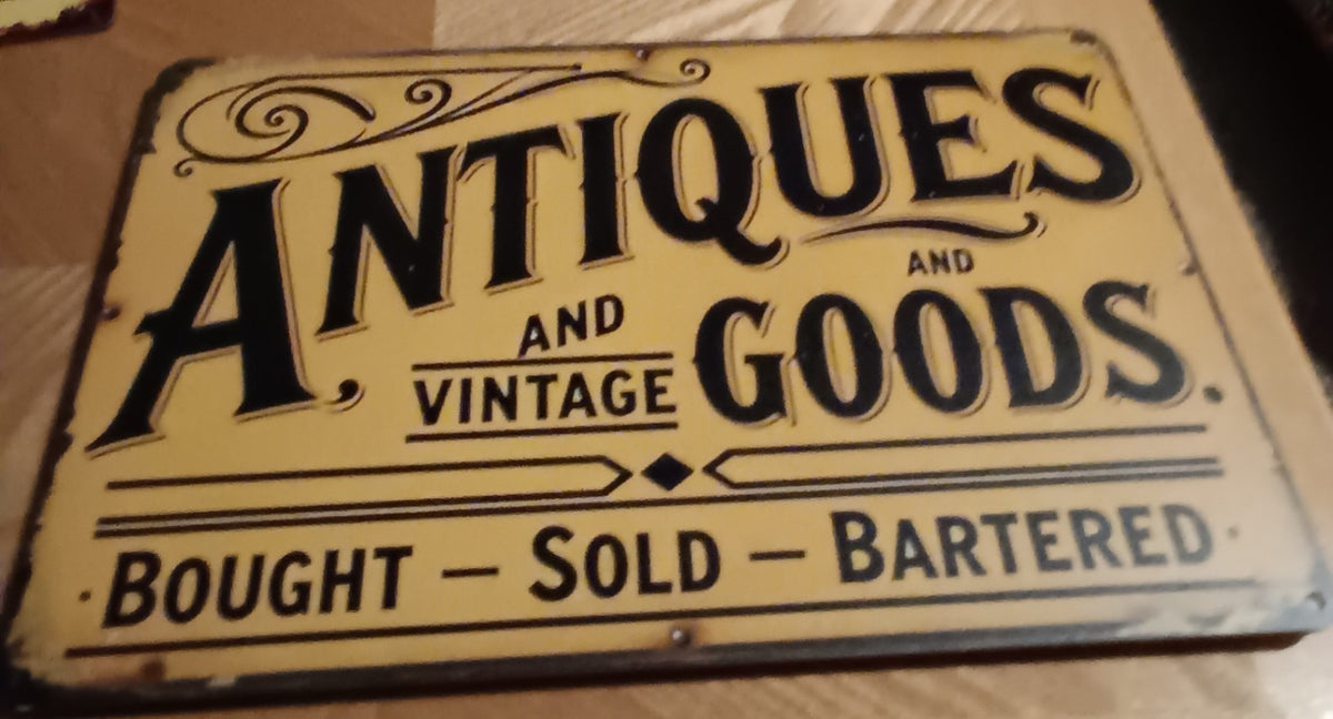 Wooden Sign Antiques & Vintage Goods