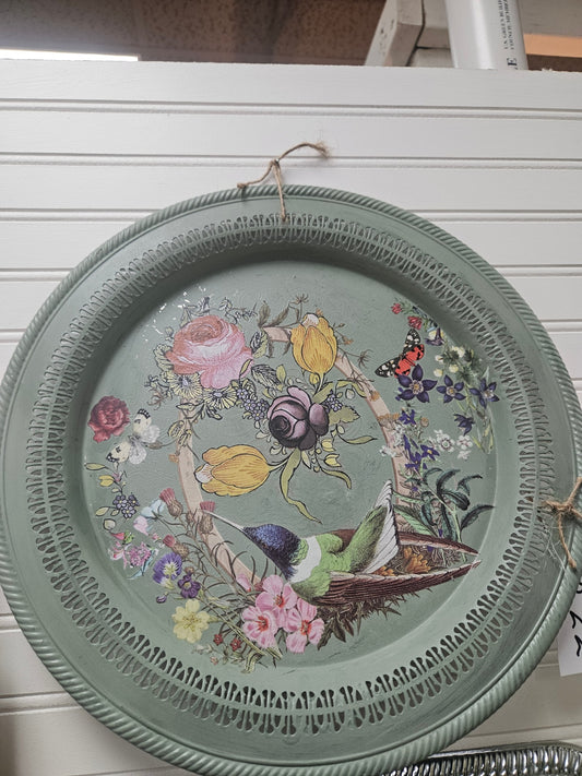 Round/green birds & flowers