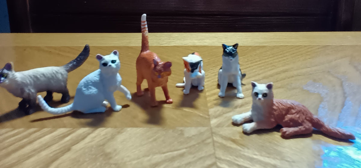 Adorable Miniature Resin Cats