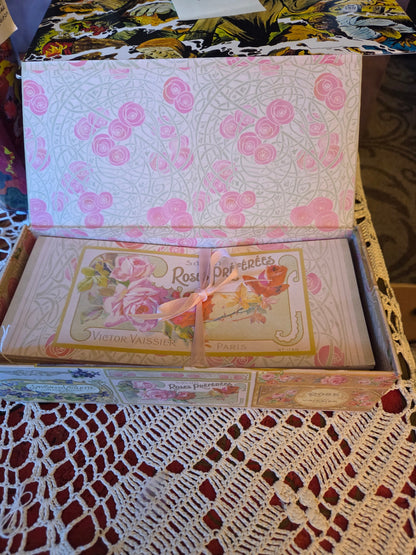 French stationery roses paris