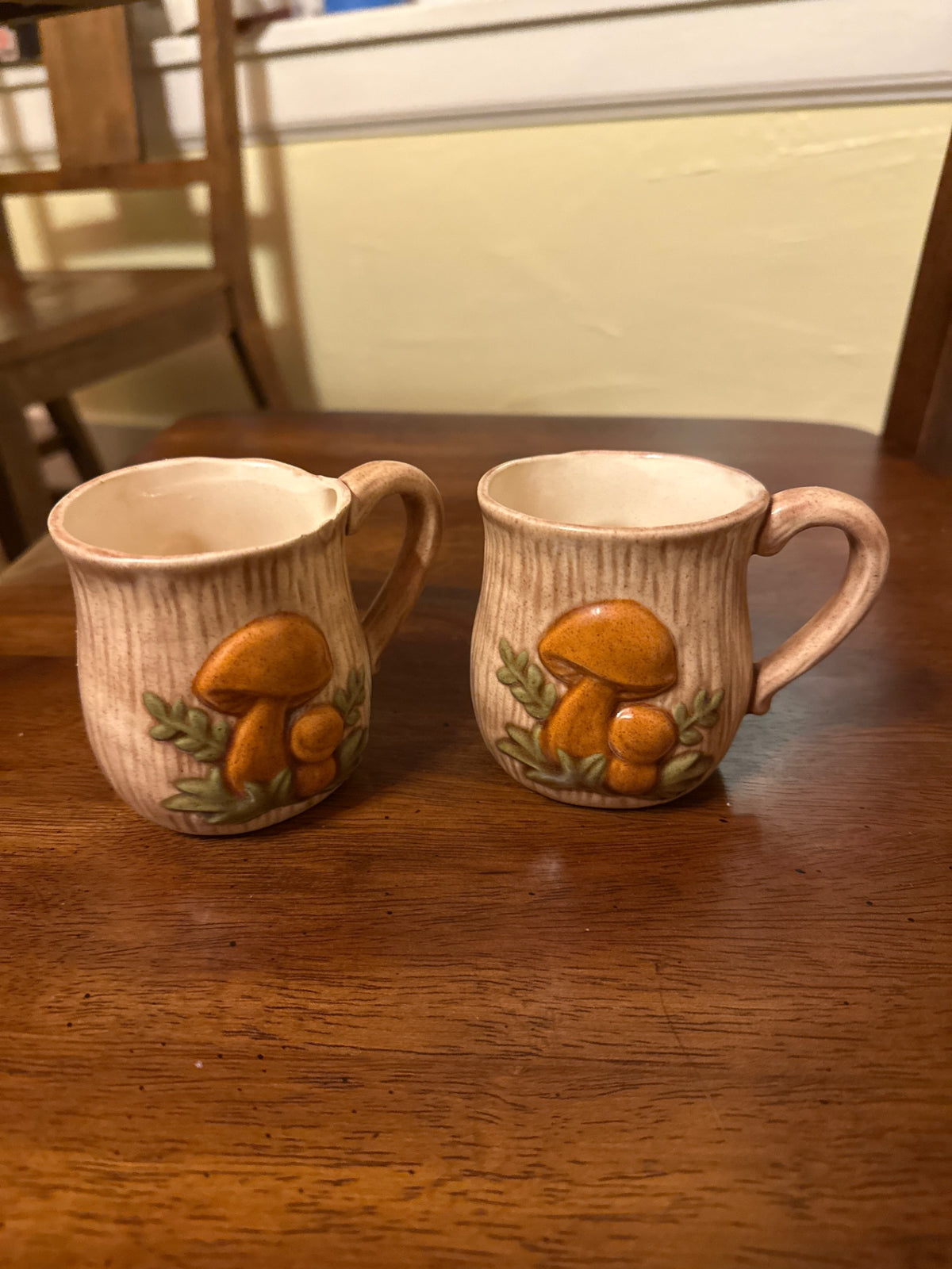 Mushroom mug PAIR - small