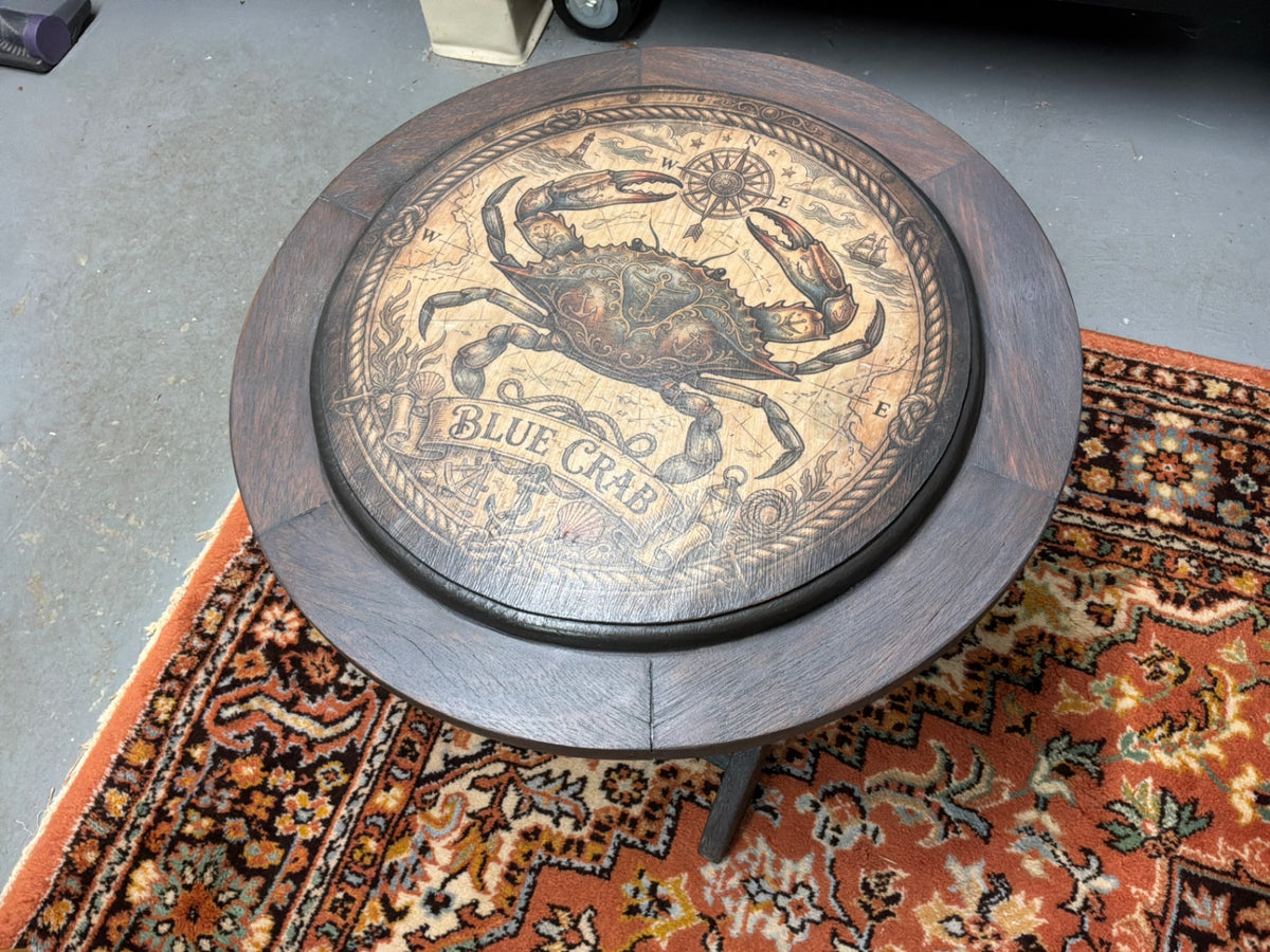 21” fold up BLUE CRAB table