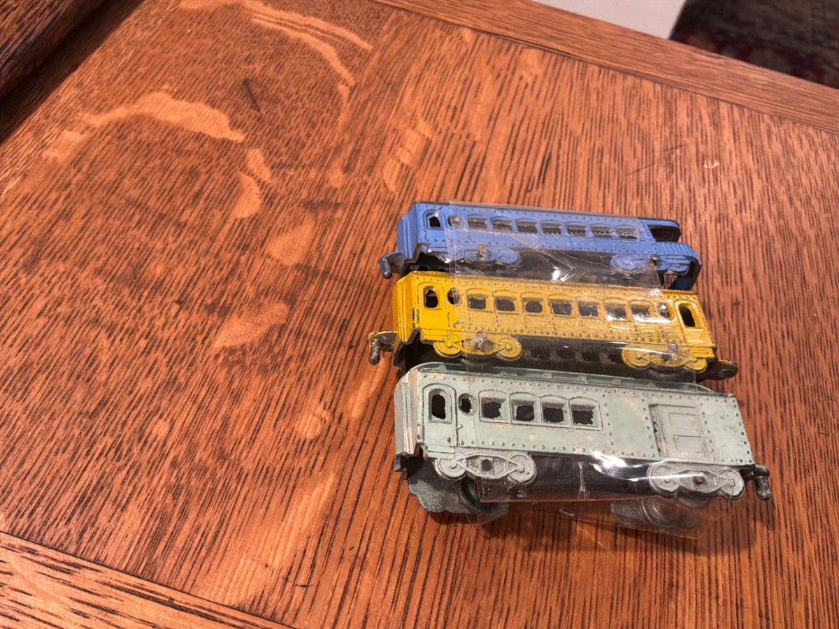 Set 3) vintage, die cast TOOTSIE trains