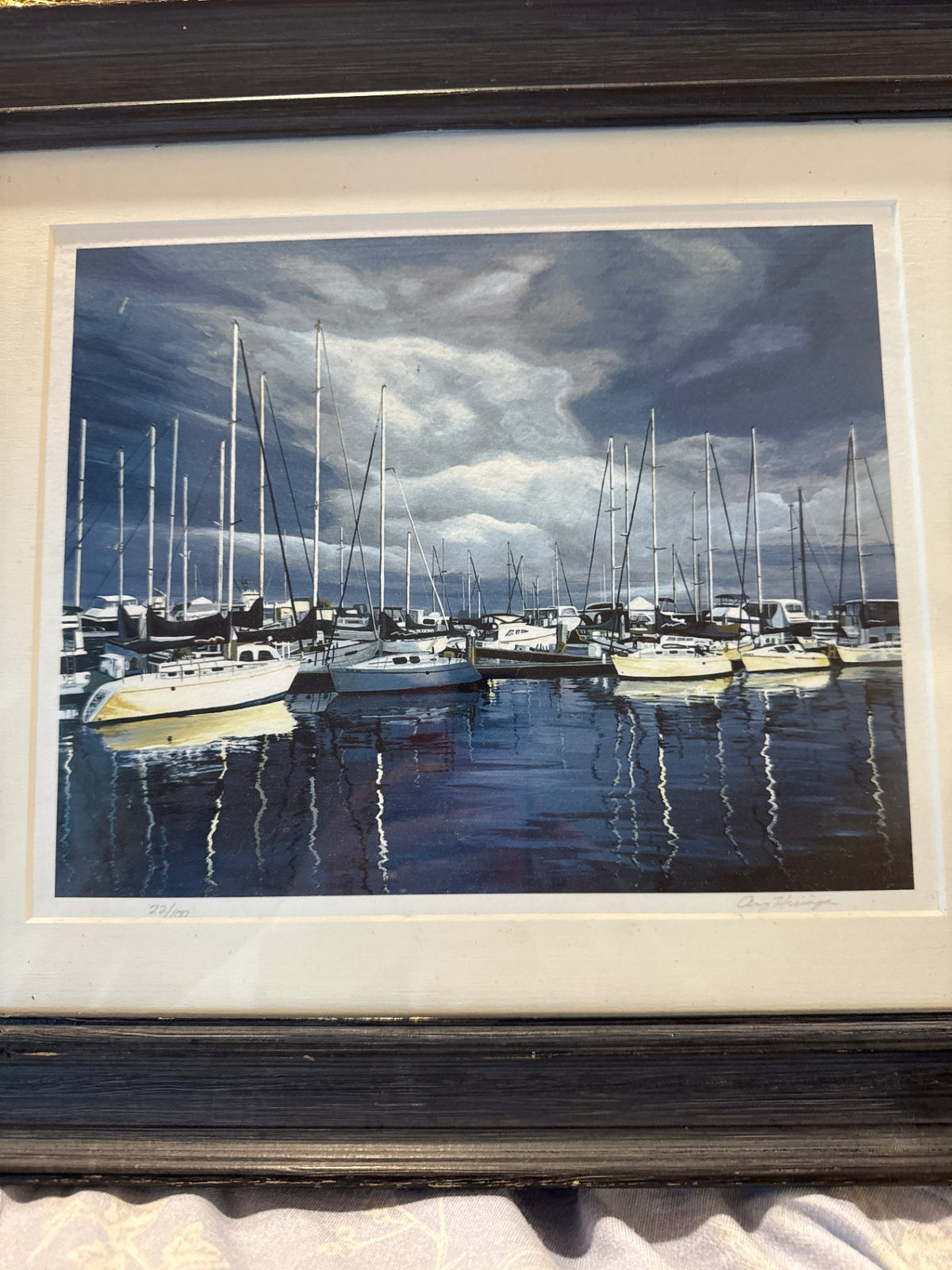 Sail boats signed