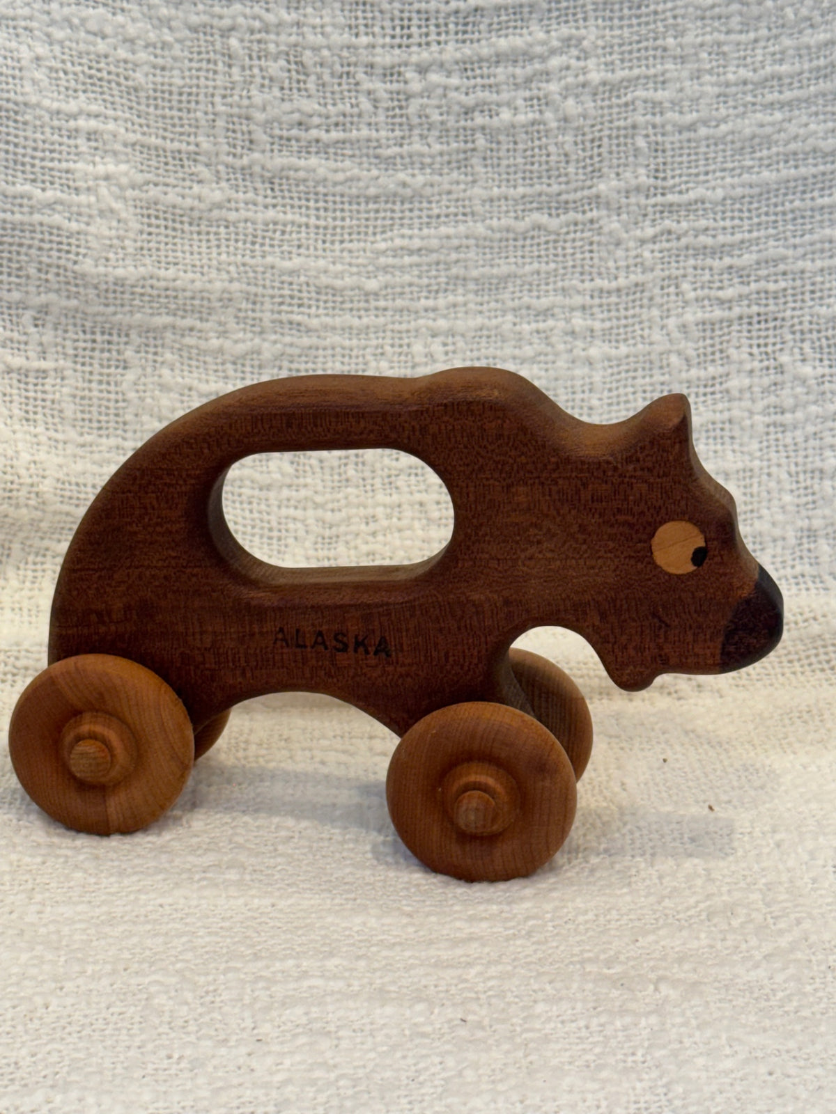 Wooden Bear roller-toy ALASKA 
