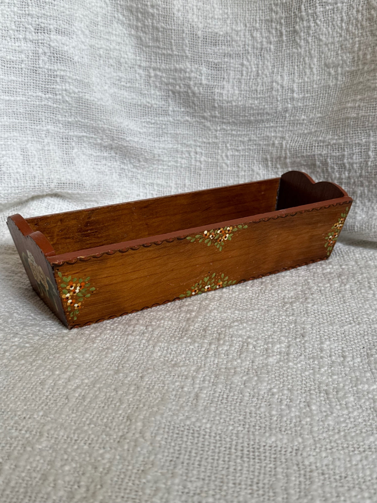 Hand painted Signed ‘83 wooden box 