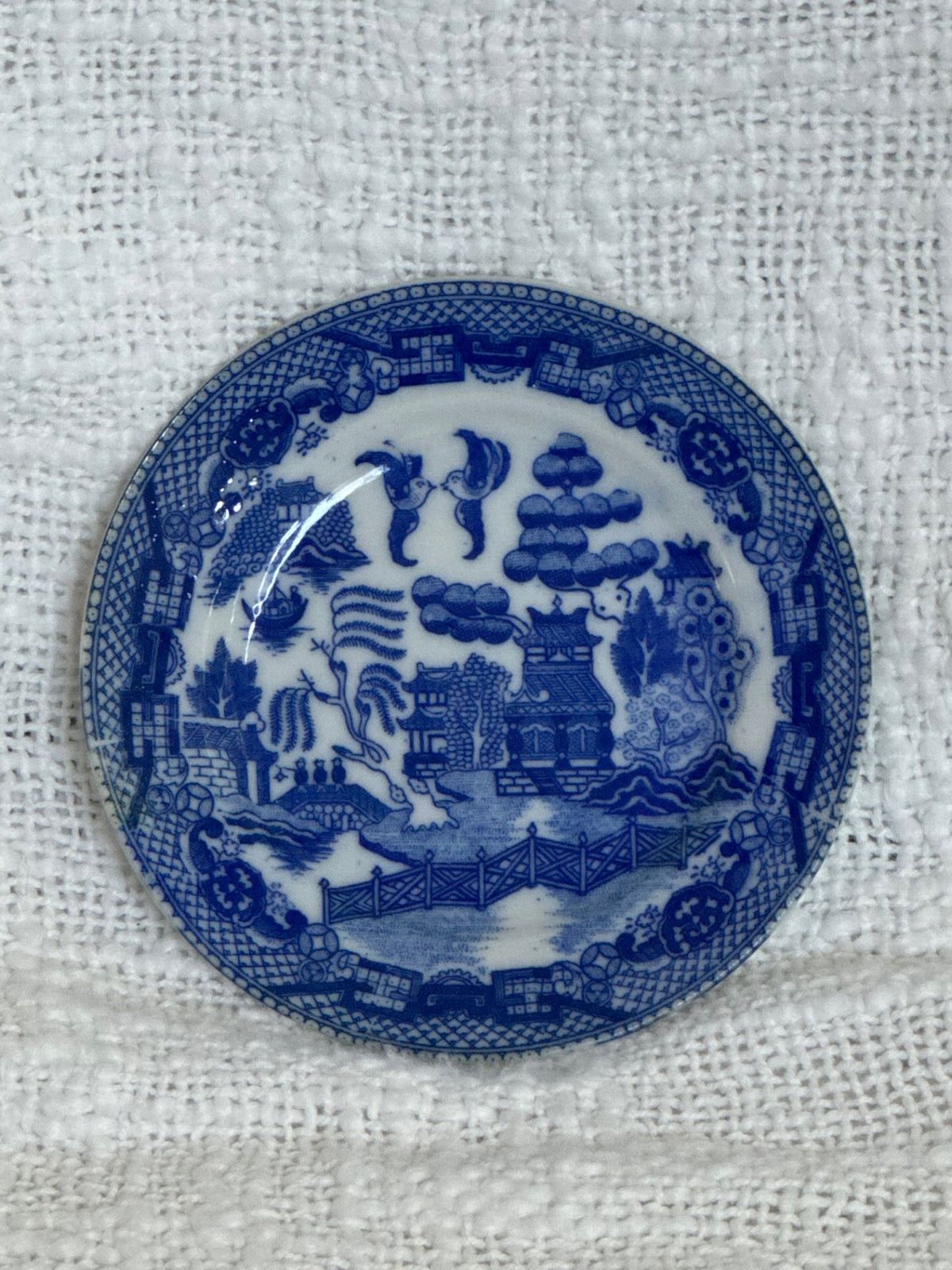 Blue Willow china Childs tea plate or butter  pact