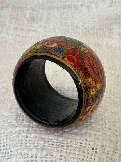 Hand painted napkin ring 